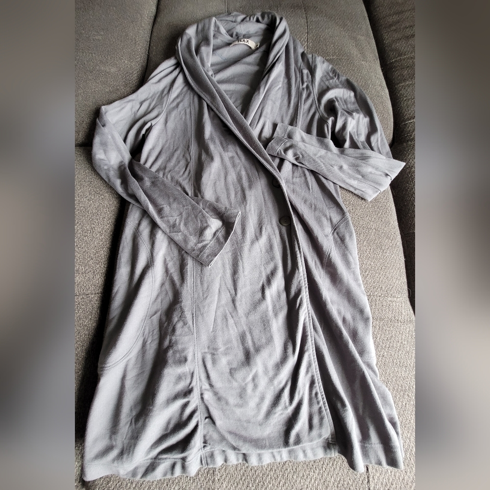 Flax grey cardigan in size medium.